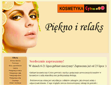 Tablet Screenshot of kosmetykacytrus.pl